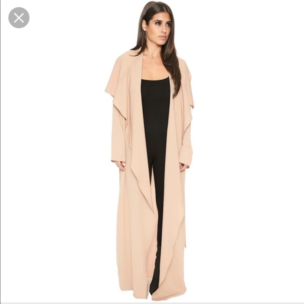 BNWT Floor length blush colored duster size M/L